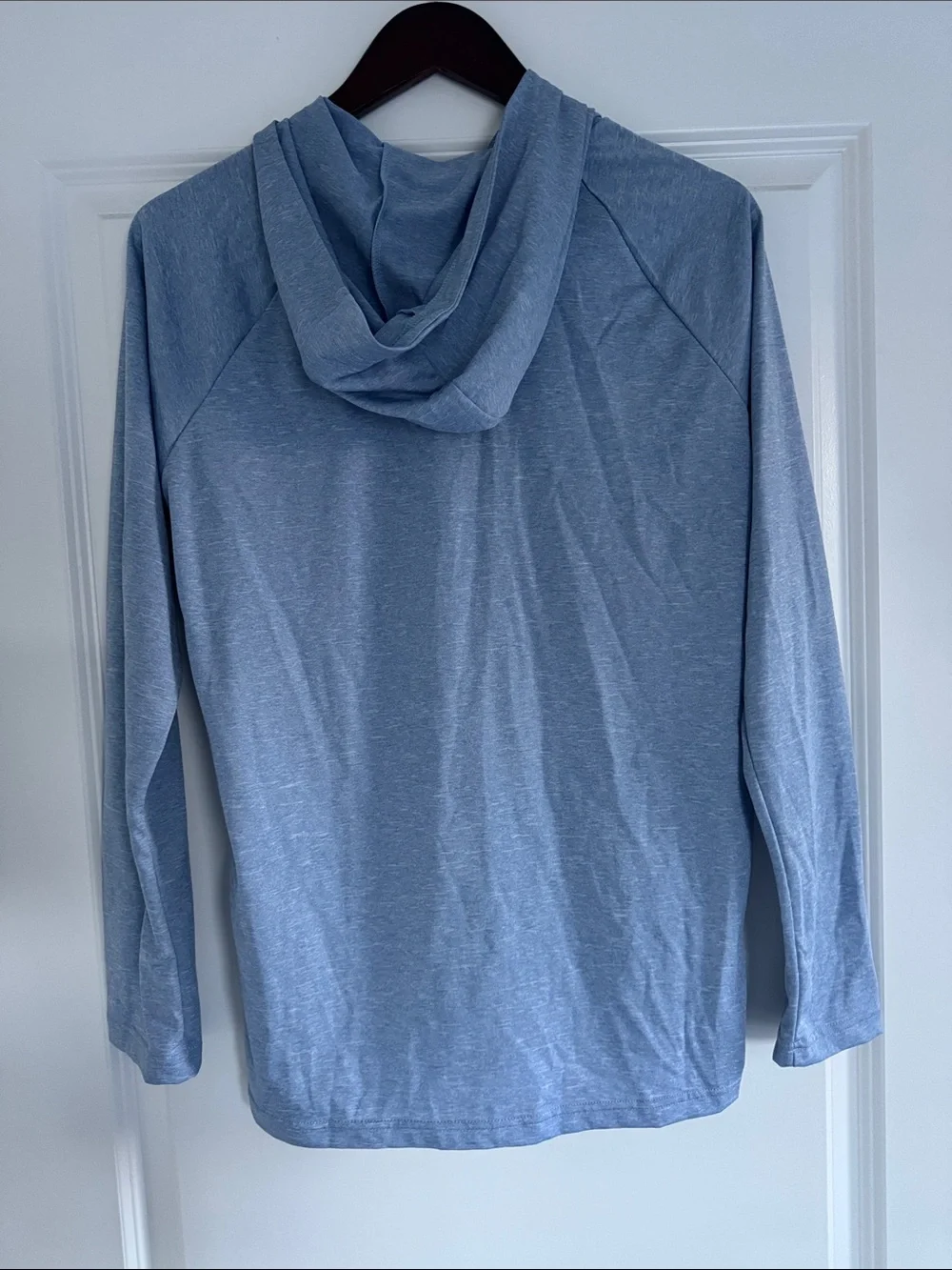 New Kids Nike Blue Marl Long Sleeve Swim Lightweight Moisture Wicking Shirt S
